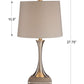 Uttermost Niah Brushed Nickel Lamp | Table Lamps | Modishstore - 3