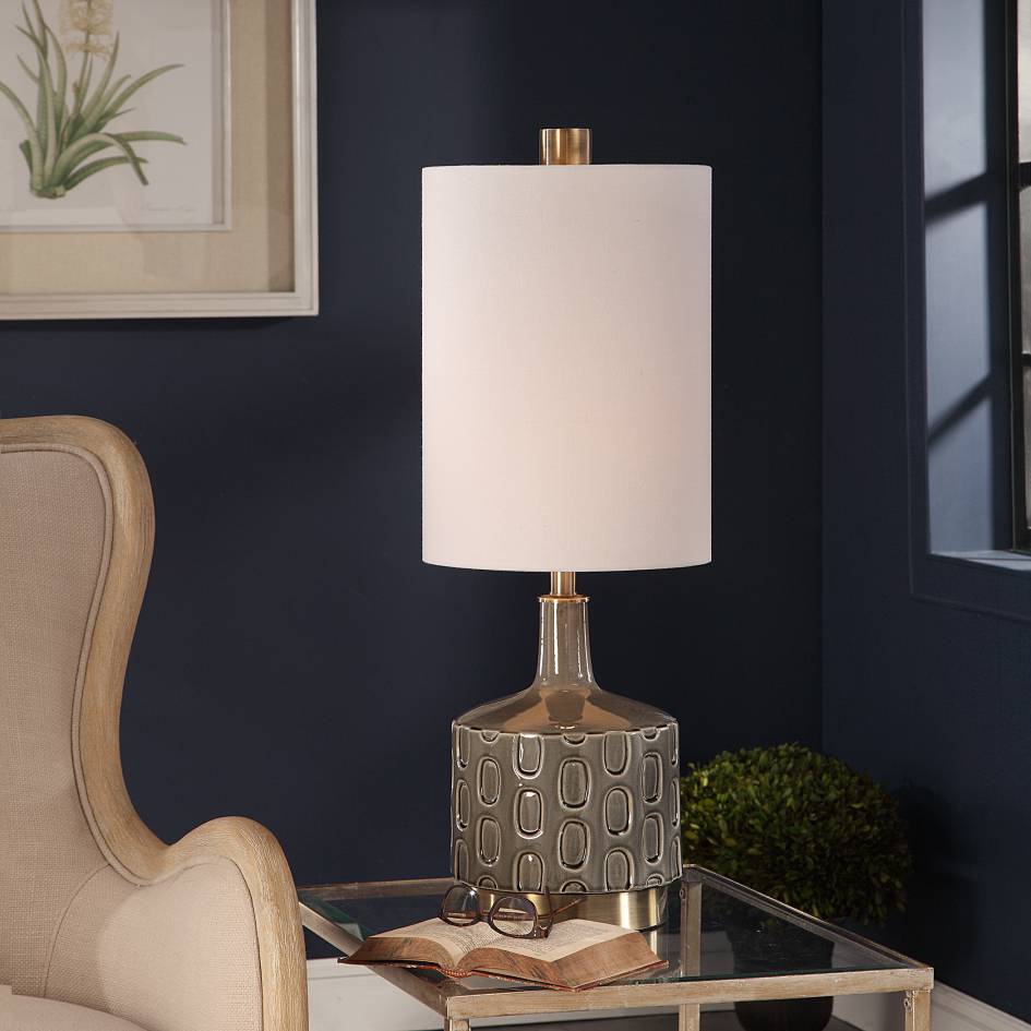 Uttermost Darrin Gray Table Lamp | Modishstore | Table Lamps-5