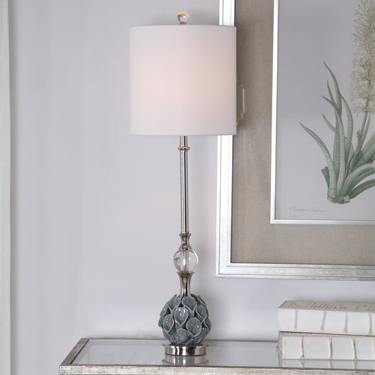 Uttermost Elody Blue Gray Buffet Lamp | Modishstore | Table Lamps