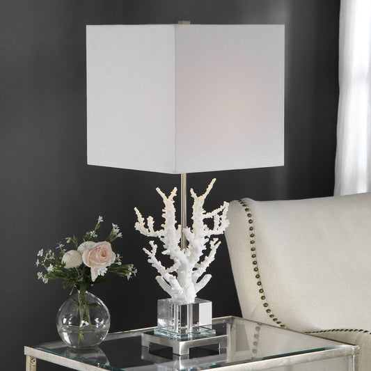 Uttermost Corallo White Coral Table Lamp | Modishstore | Table Lamps