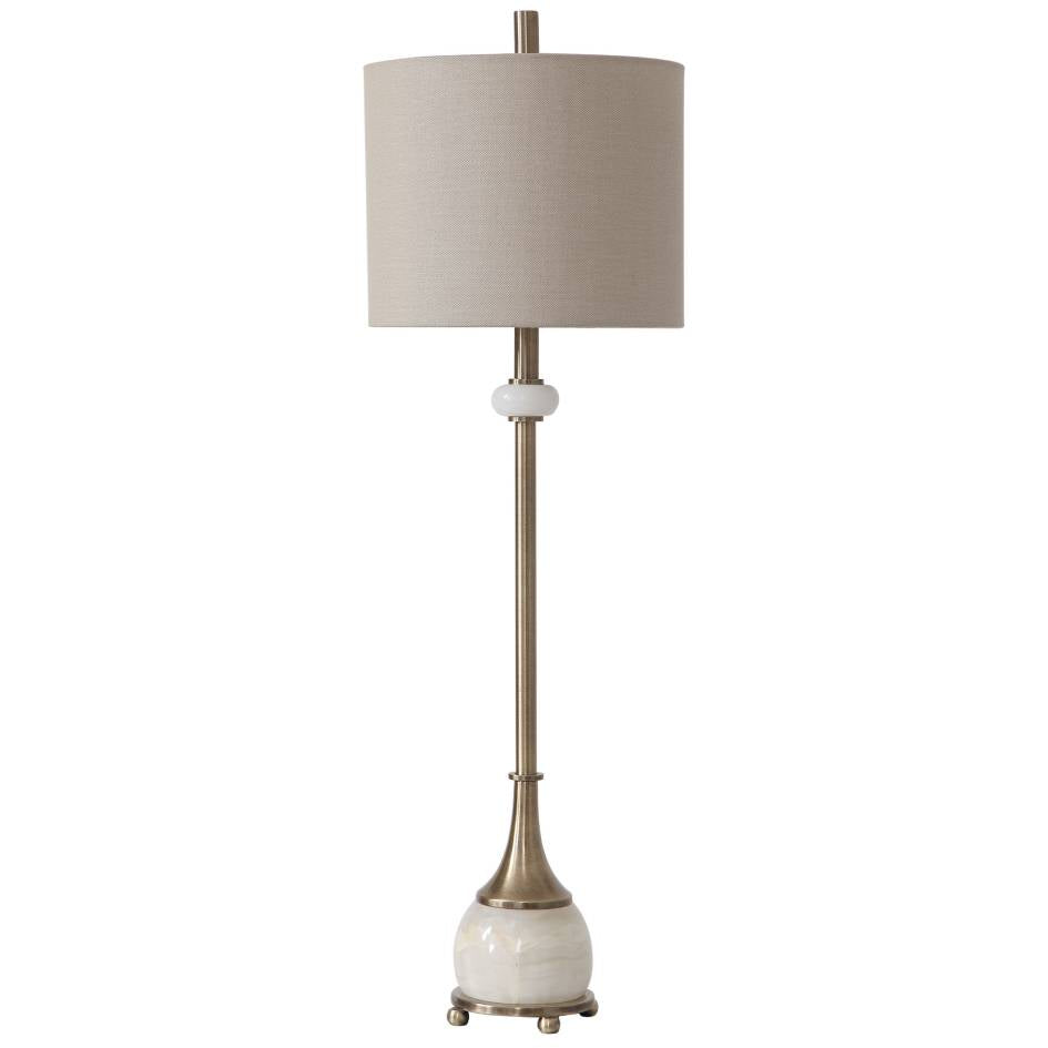Uttermost Natania Plated Brass Buffet Lamp | Modishstore | Table Lamps-6