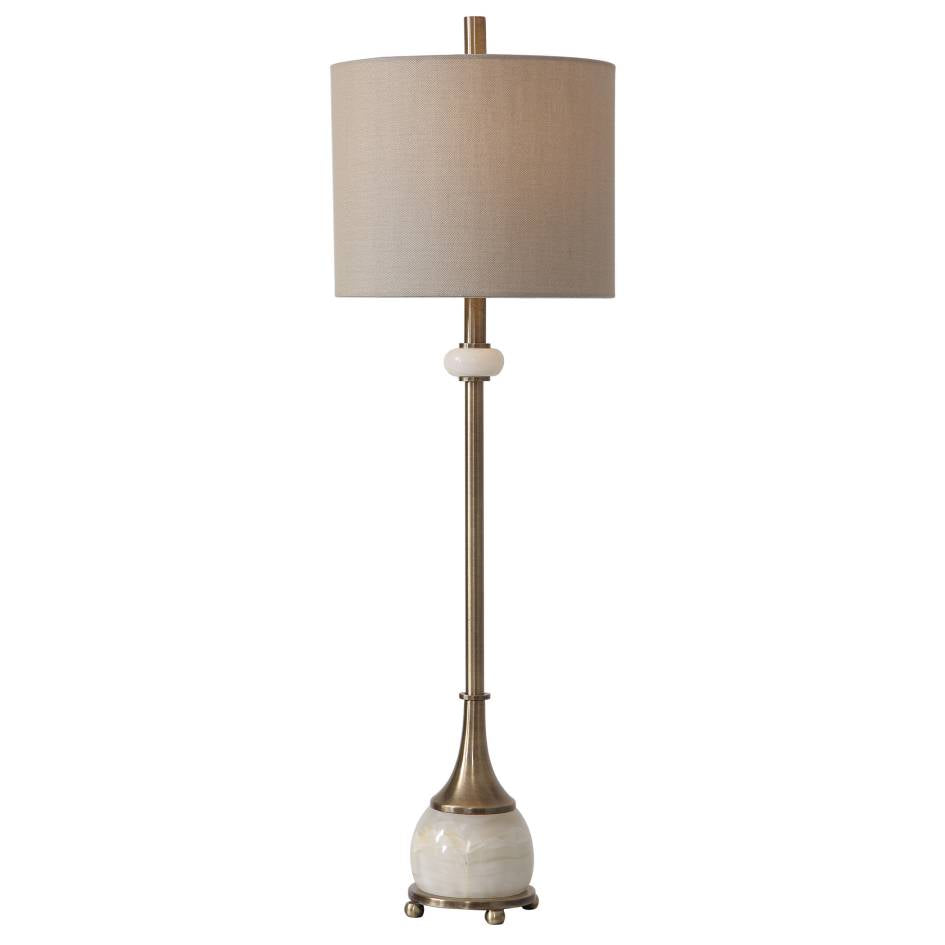 Uttermost Natania Plated Brass Buffet Lamp | Modishstore | Table Lamps-4