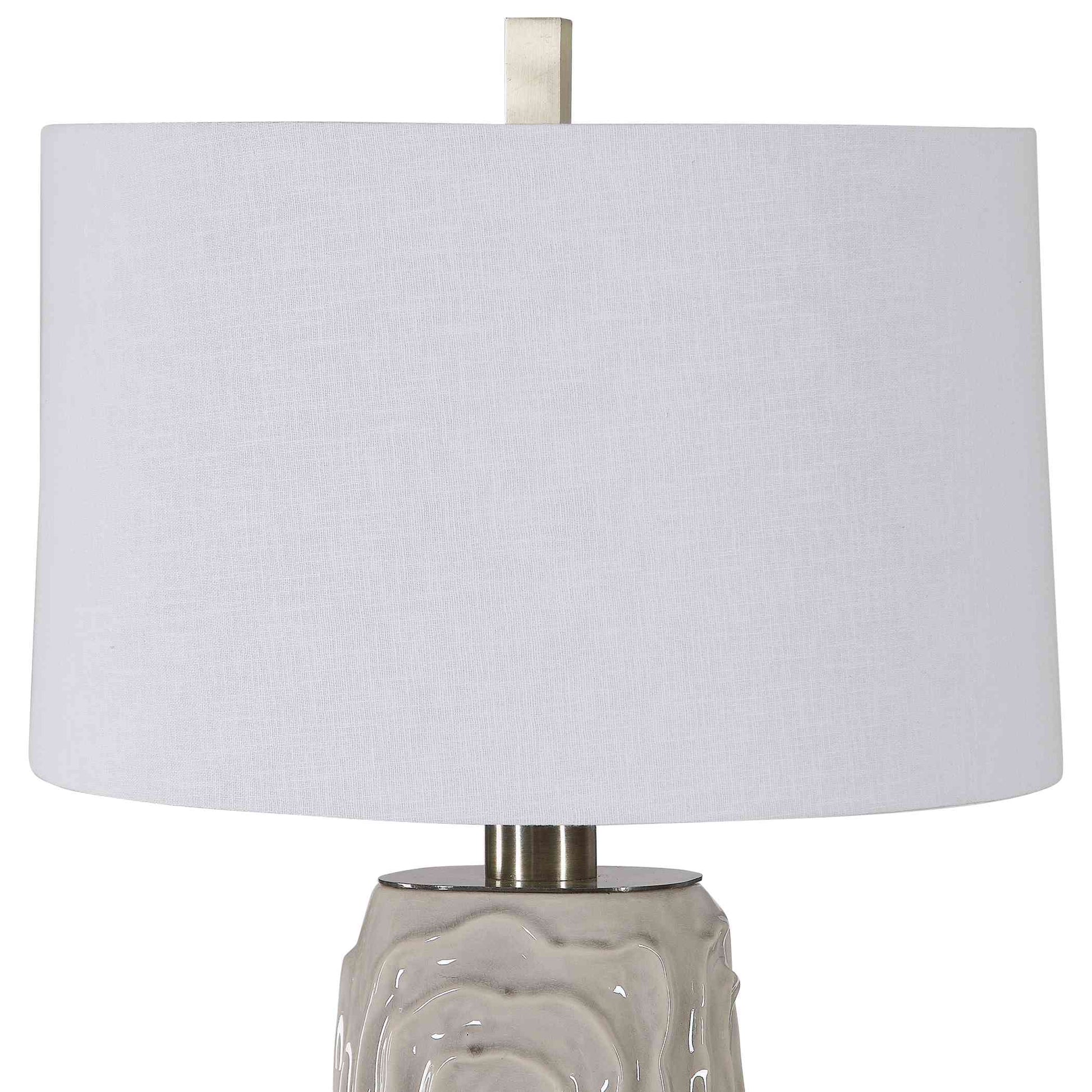 Uttermost Zade Warm Gray Table Lamp | Table Lamps | Modishstore - 3