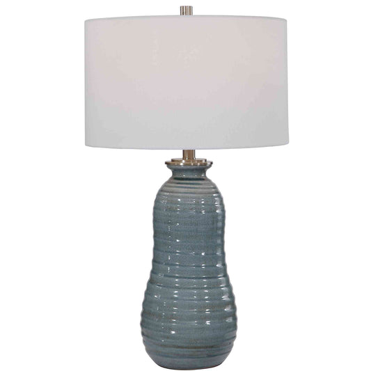 Uttermost Zaila Light Blue Table Lamp | Table Lamps | Modishstore