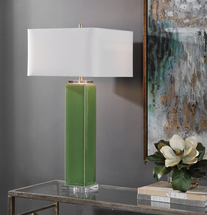 Uttermost Aneeza Tropical Green Table Lamp | Modishstore | Table Lamps