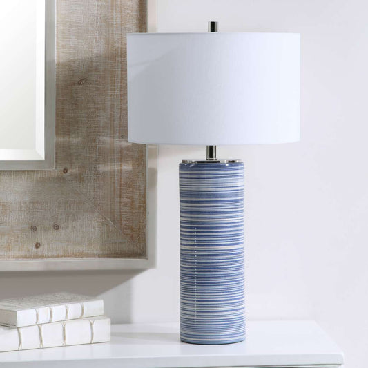 Uttermost Montauk Striped Table Lamp | Table Lamps | Modishstore