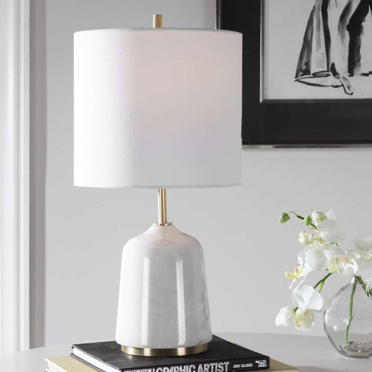 Uttermost Eloise White Marble Table Lamp | Table Lamps | Modishstore