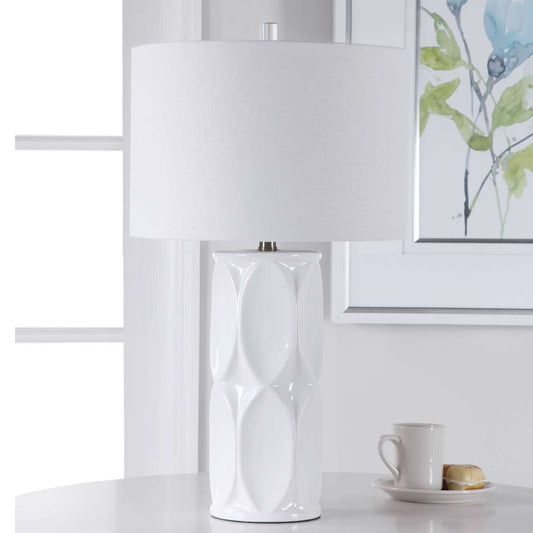 Uttermost Sinclair White Table Lamp | Table Lamps | Modishstore