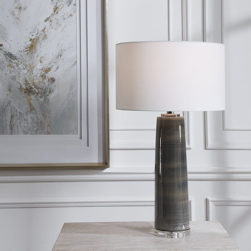 Uttermost Seurat Charcoal Table Lamp | Modishstore | Table Lamps