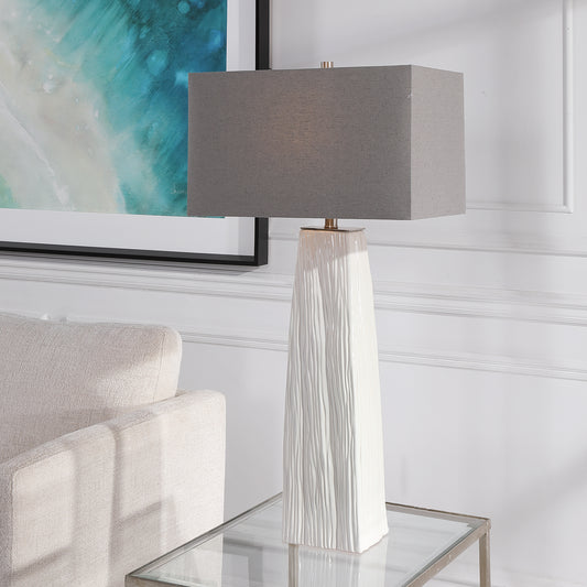 Uttermost Sycamore White Table Lamp | Modishstore | Table Lamps