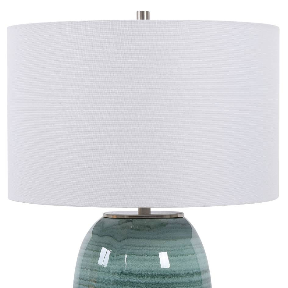 Uttermost Caicos Teal Table Lamp | Modishstore | Table Lamps-5