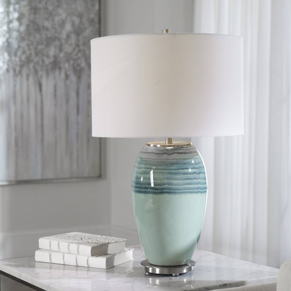 Uttermost Caicos Teal Table Lamp | Modishstore | Table Lamps-2