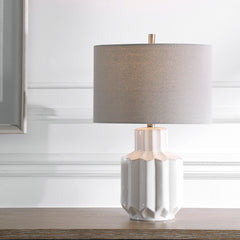 This geometric designed table lamp By Modish Store