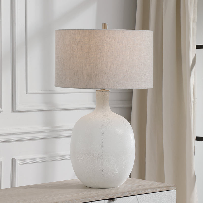 Uttermost Whiteout Mottled Glass Table Lamp | Modishstore | Table Lamps