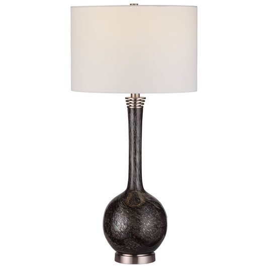 Uttermost Cosmos Charcoal Glass Buffet Lamp | Modishstore | Table Lamps