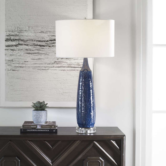 Uttermost Newport Cobalt Blue Table Lamp | Table Lamps | Modishstore