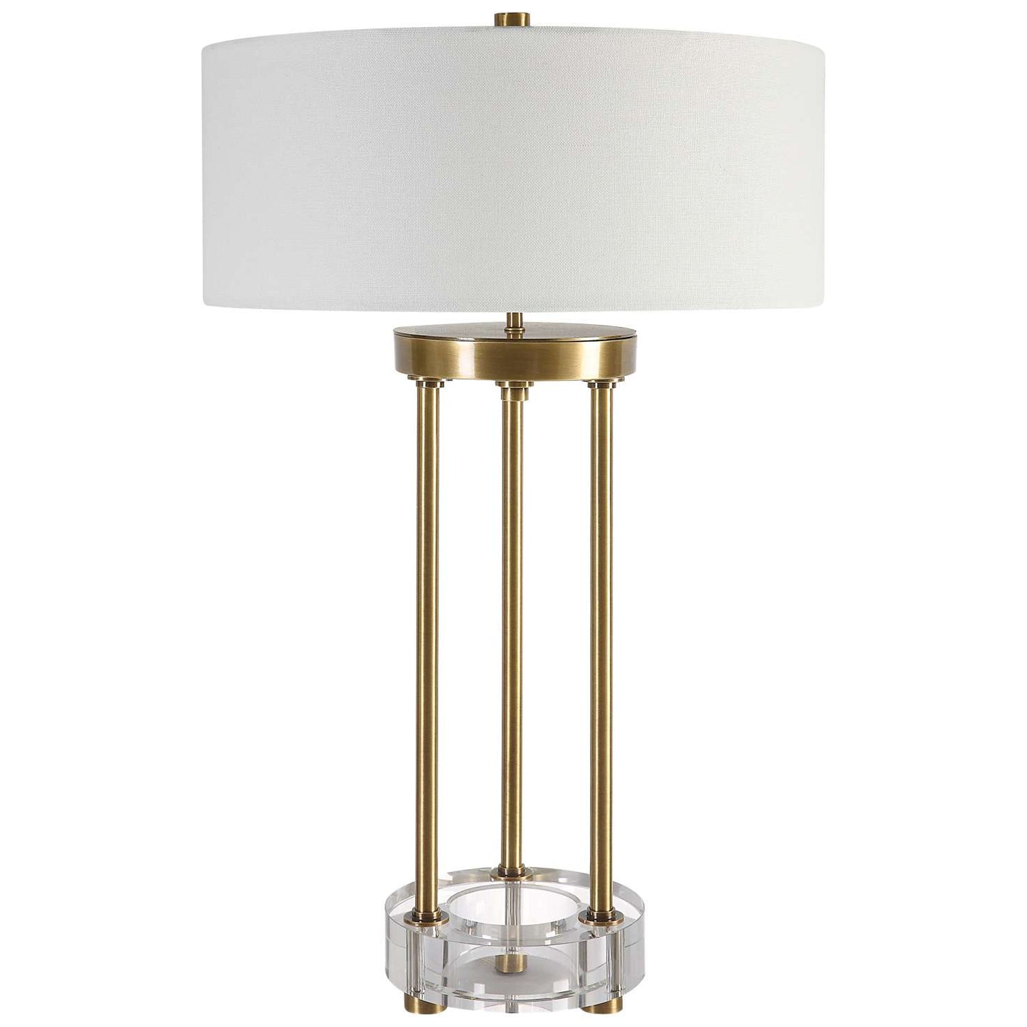 Uttermost Pantheon Brass Rod Table Lamp | Table Lamps | Modishstore - 4