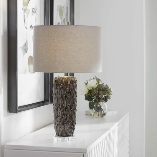 Uttermost Nettle Textured Table Lamp | Table Lamps | Modishstore