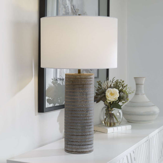 Uttermost Monolith Gray Table Lamp | Table Lamps | Modishstore