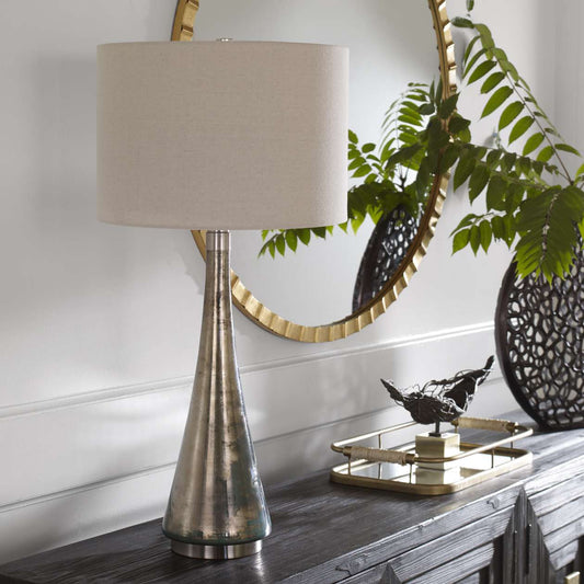 Uttermost Contour Metallic Glass Table Lamp | Table Lamps | Modishstore