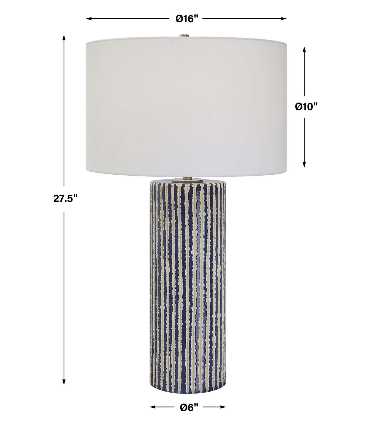 Uttermost Havana Blue Table Lamp | Table Lamps | Modishstore - 4