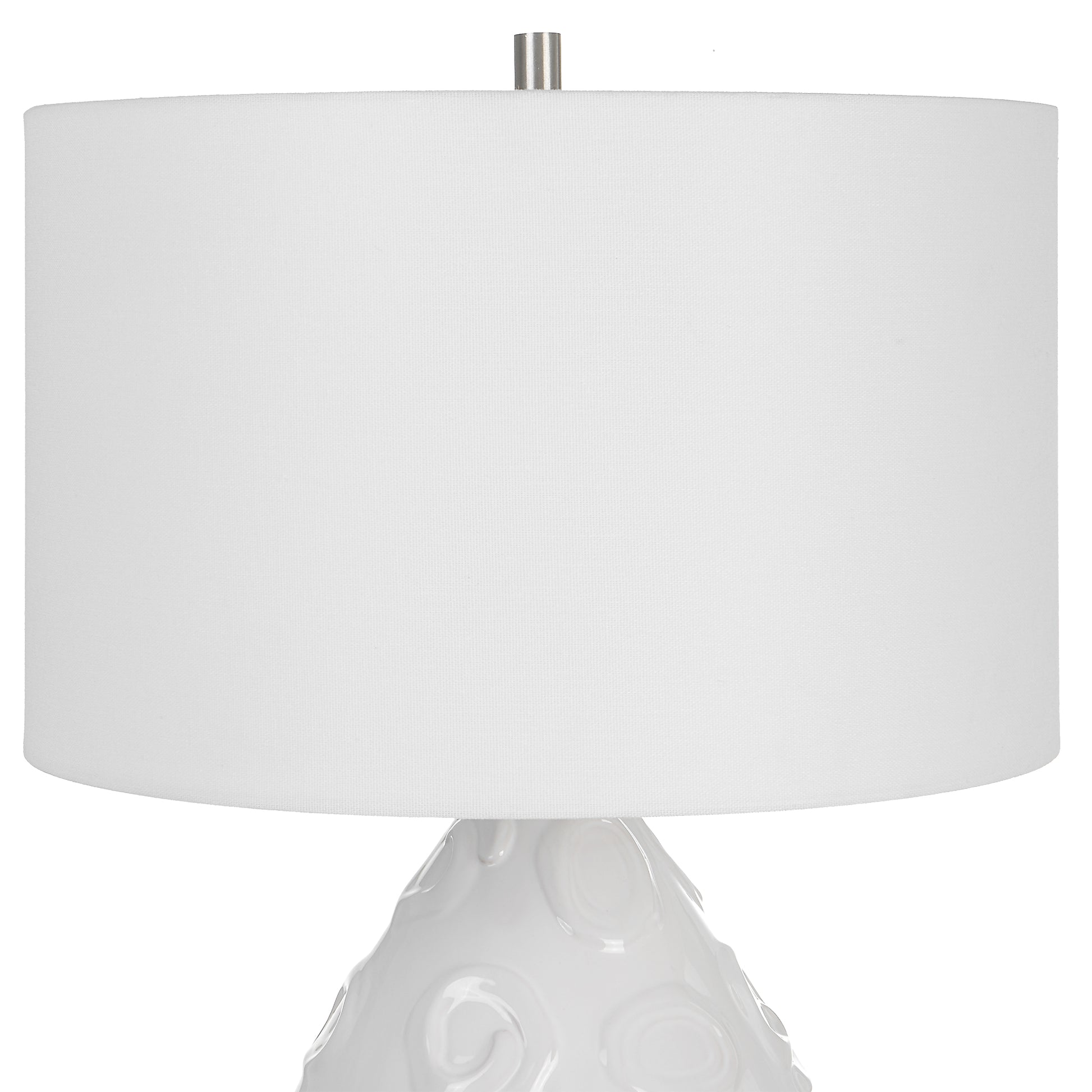 Uttermost Loop White Glaze Table Lamp | Table Lamps | Modishstore - 6
