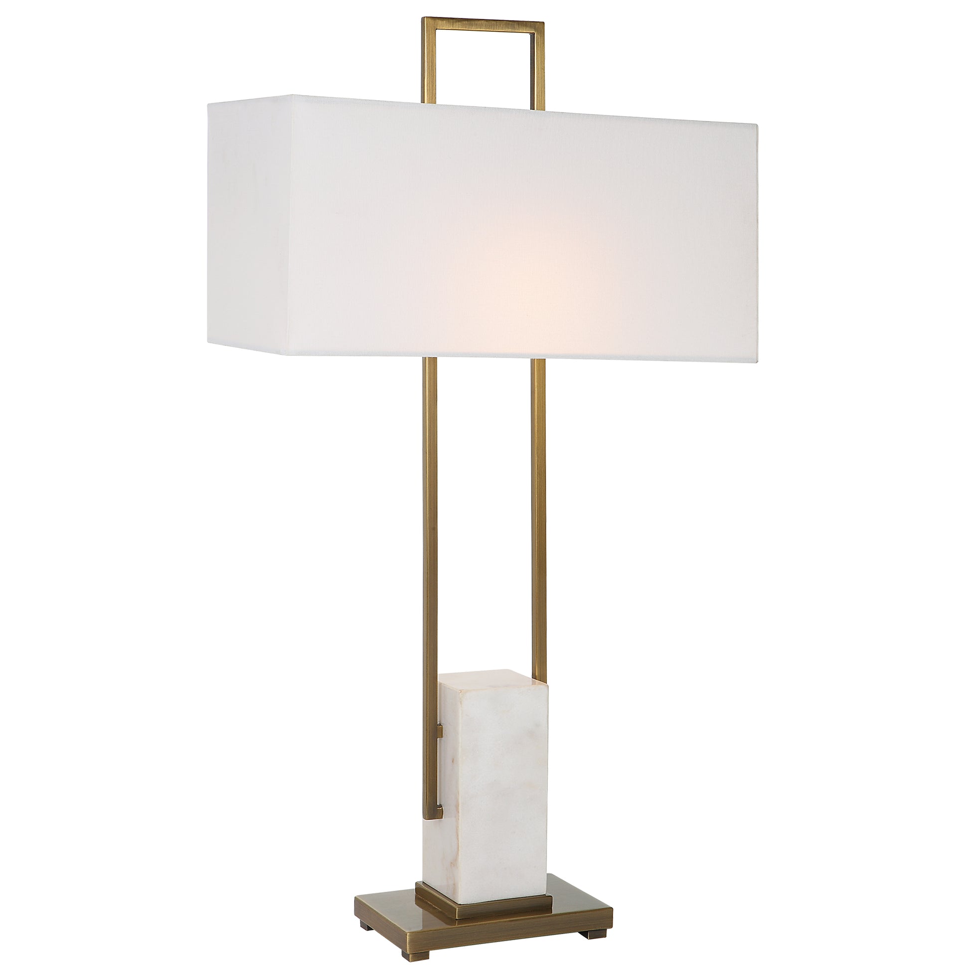 Uttermost Column White Marble Table Lamp | Table Lamps | Modishstore - 2