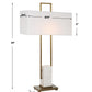 Uttermost Column White Marble Table Lamp | Table Lamps | Modishstore - 3