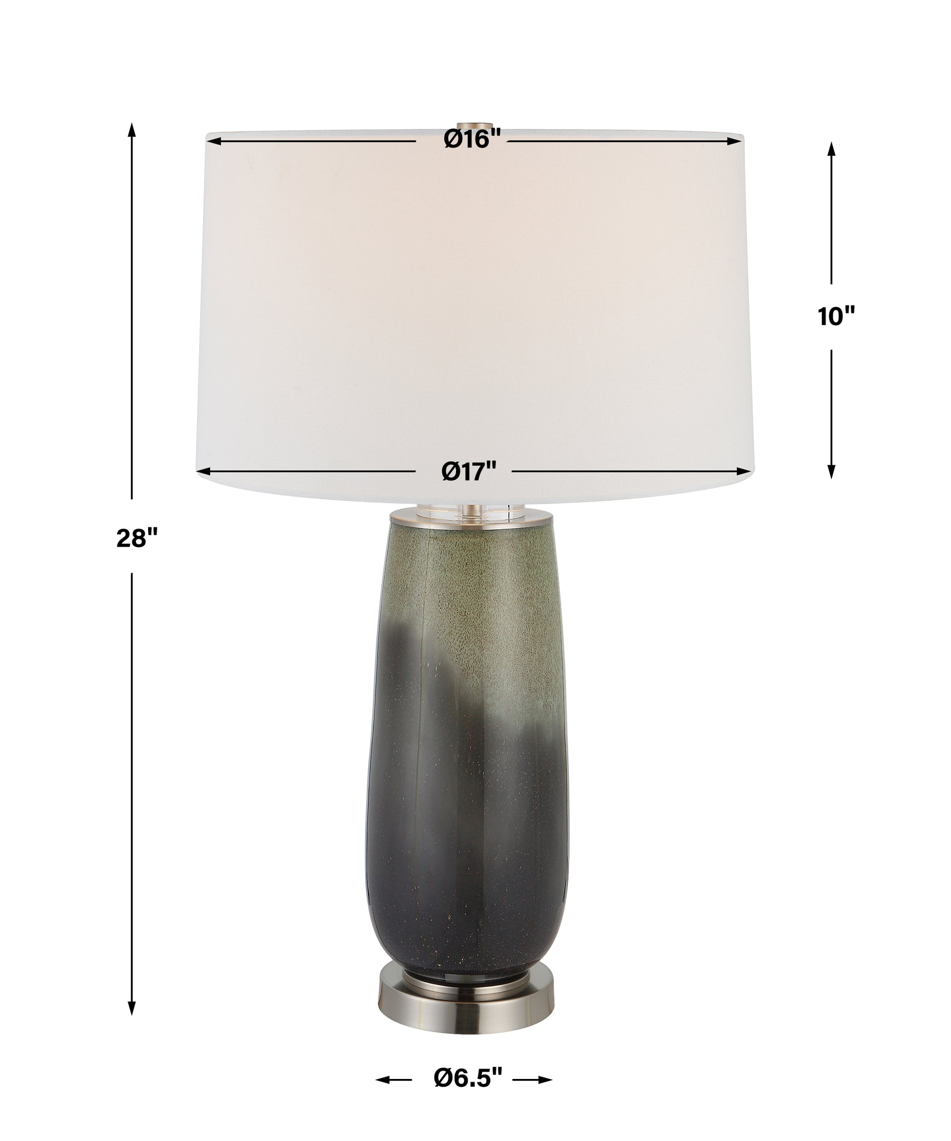 Uttermost Campa Gray-Blue Table Lamp | Table Lamps | Modishstore - 3