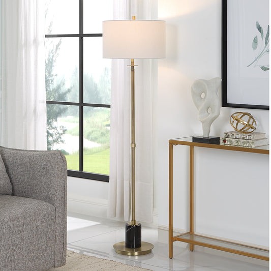 Uttermost Guard Brass Floor Lamp | Floor Lamps | Modishstore