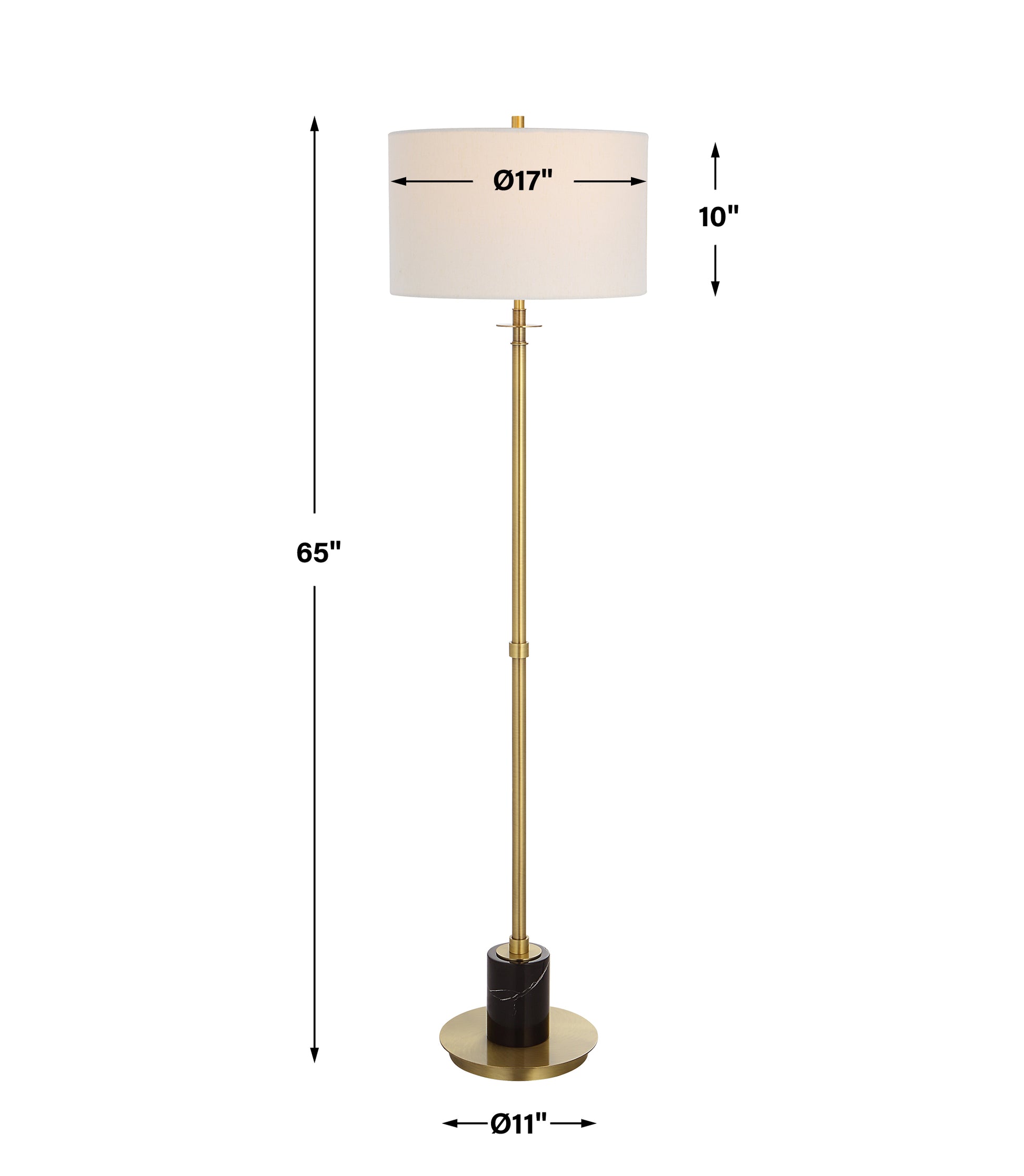 Uttermost Guard Brass Floor Lamp | Floor Lamps | Modishstore - 3