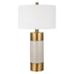 Uttermost Adelia Ivory & Brass Table Lamp | Table Lamps | Modishstore - 5