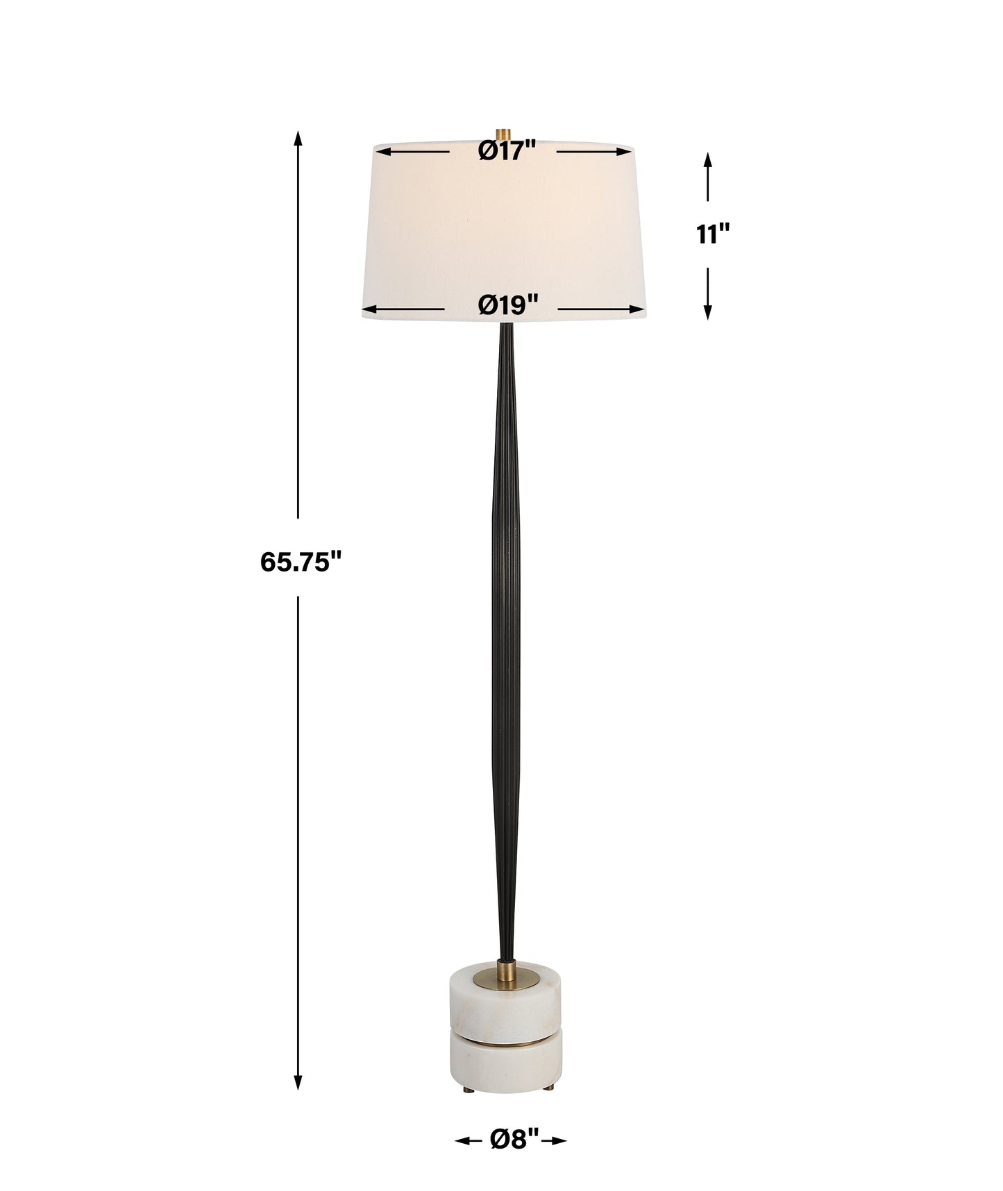 Uttermost Miraz Iron Floor Lamp | Floor Lamps | Modishstore - 3