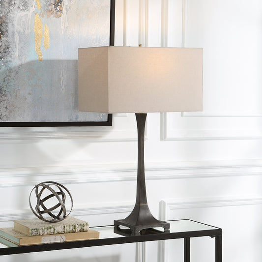 Uttermost Reydan Tapered Iron Table Lamp | Table Lamps | Modishstore