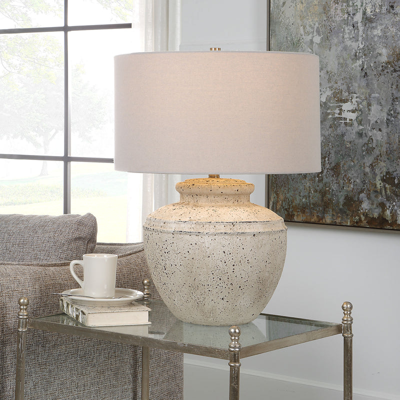 Uttermost Artifact Aged Stone Table Lamp | Table Lamps | Modishstore
