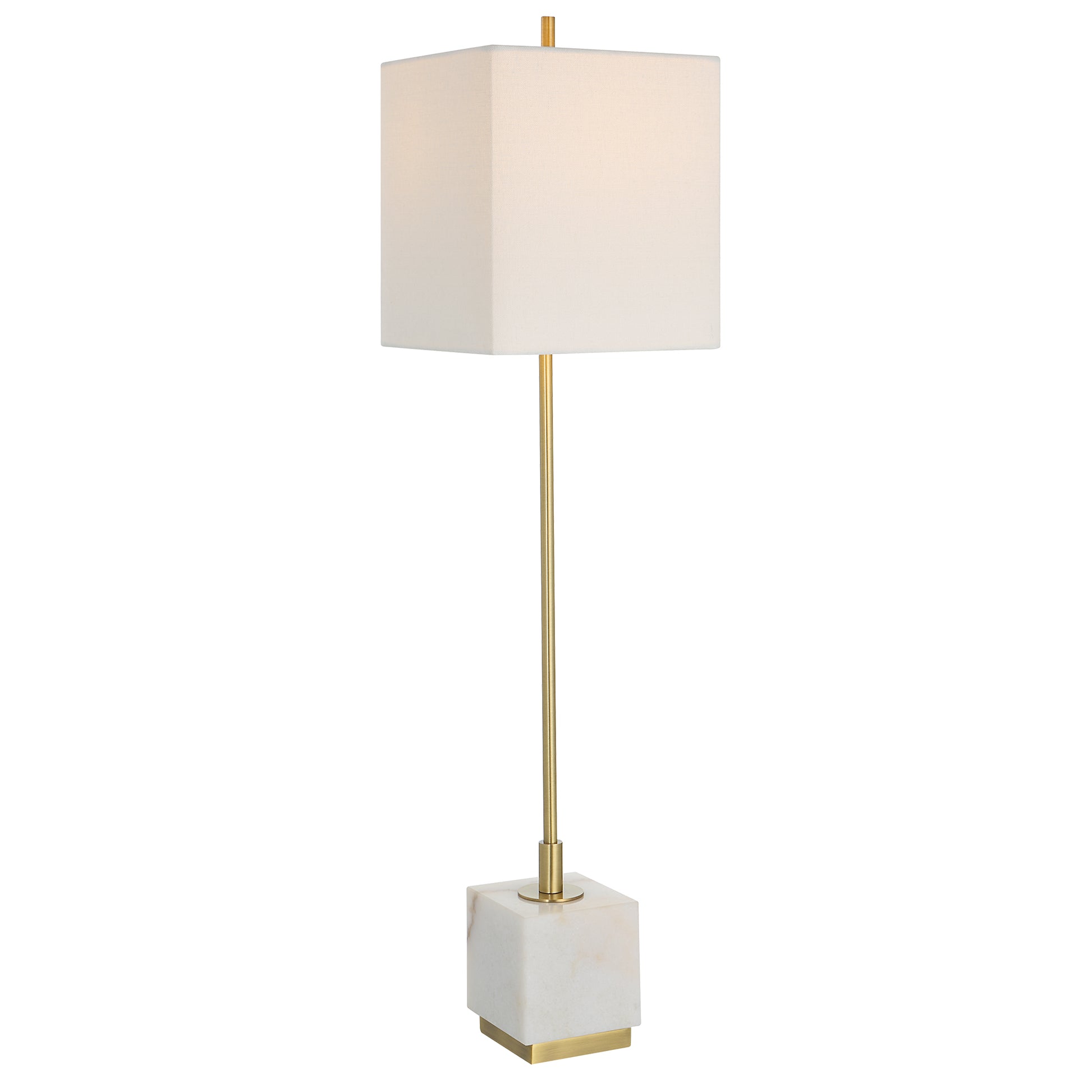 Uttermost Escort Brass Buffet Lamp | Floor Lamps | Modishstore - 2