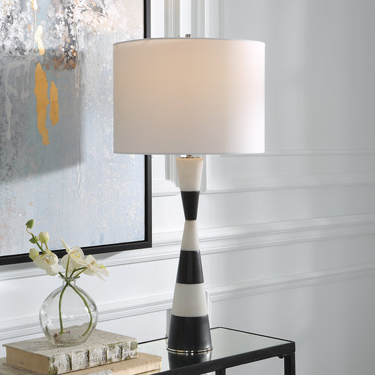 Uttermost Bandeau Banded Stone Table Lamp | Table Lamps | Modishstore