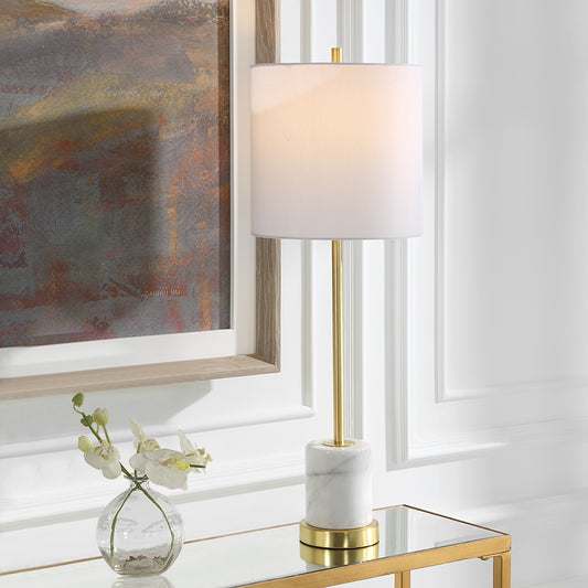 Uttermost Turret Gold Buffet Lamp | Table Lamps | Modishstore