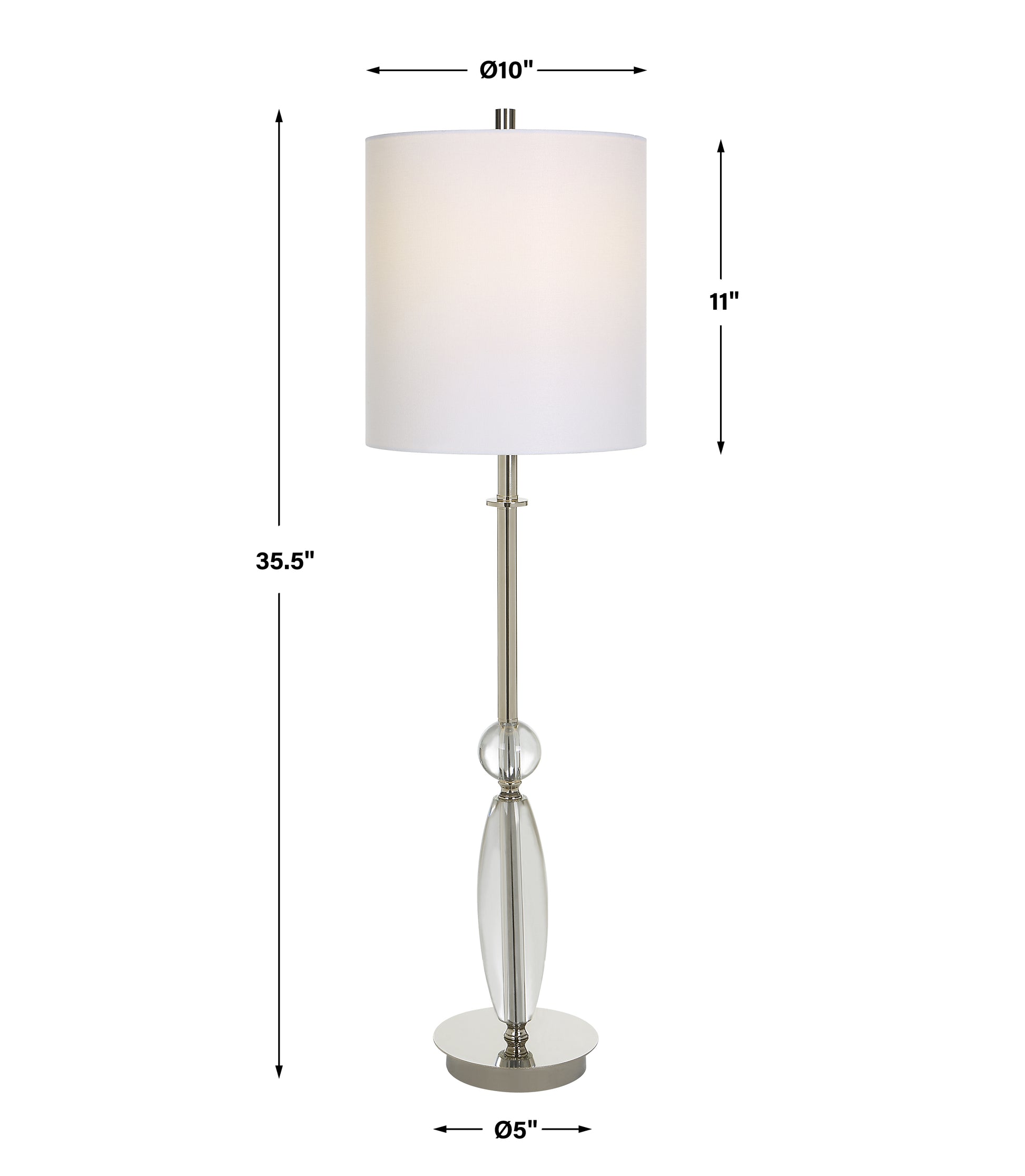 Uttermost Sceptre Crystal Buffet Lamp | Table Lamps | Modishstore - 3