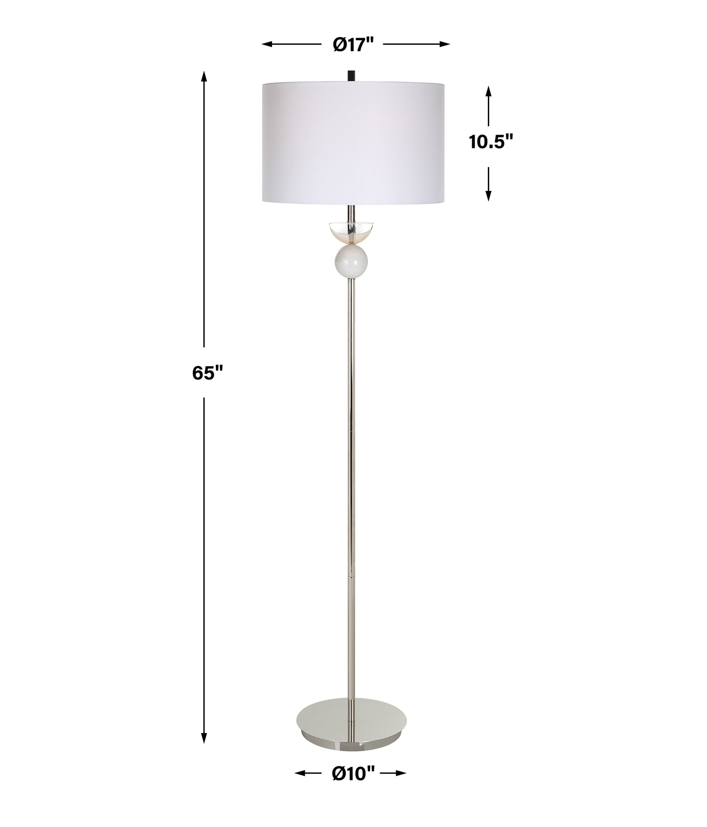 Uttermost Exposition Nickel Floor Lamp | Floor Lamps | Modishstore - 3