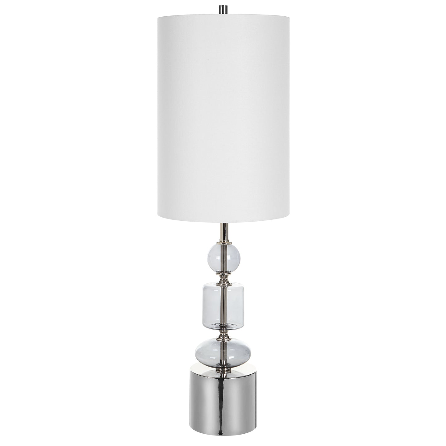 Uttermost Stratus Gray Glass Buffet Lamp | Table Lamps | Modishstore - 5