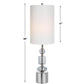 Uttermost Stratus Gray Glass Buffet Lamp | Table Lamps | Modishstore - 3