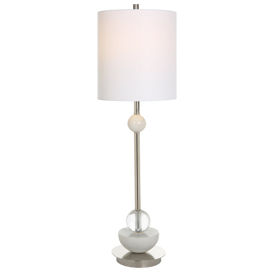 Uttermost Exposition Nickel Buffet Lamp | Table Lamps | Modishstore