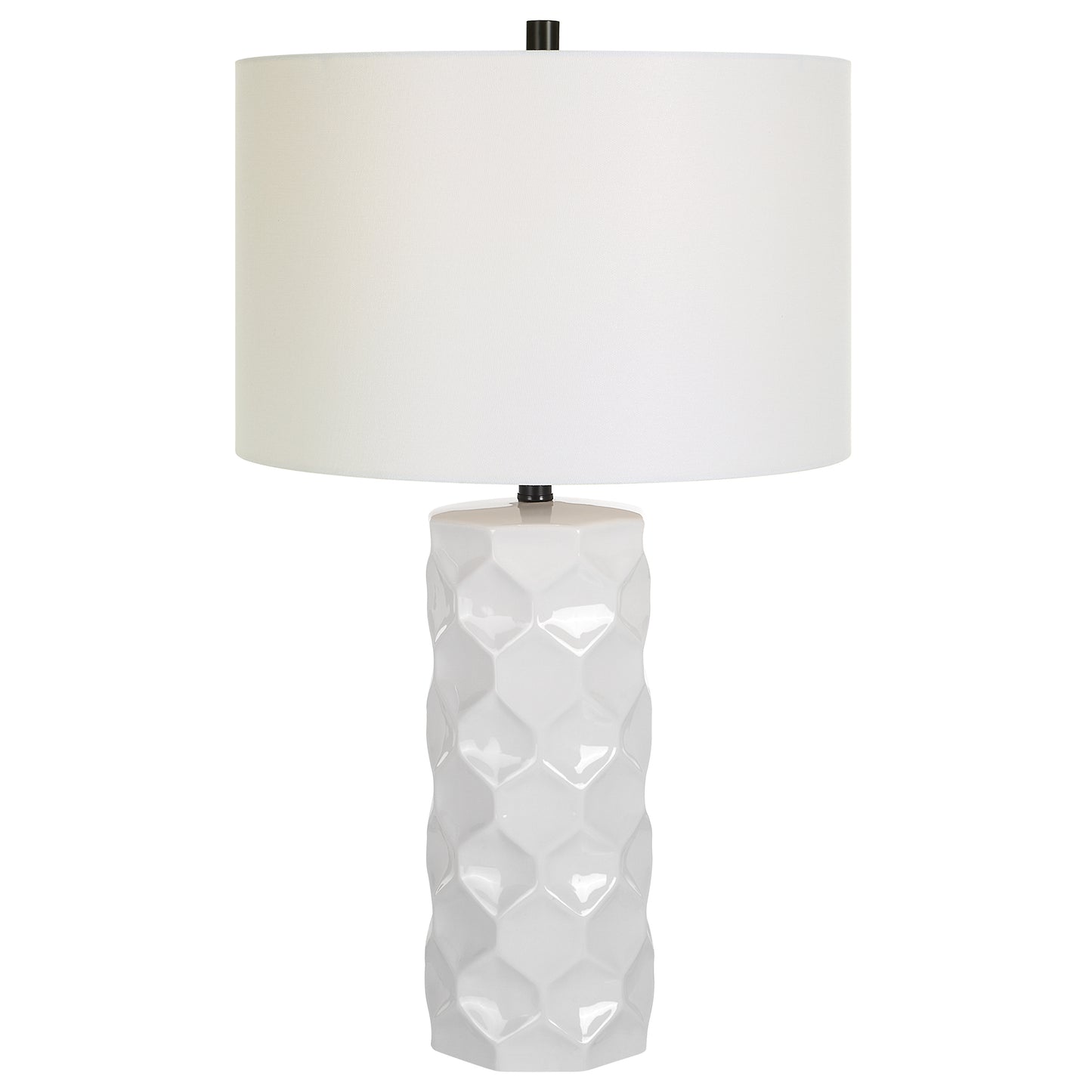 Uttermost Honeycomb White Table Lamp | Table Lamps | Modishstore - 2
