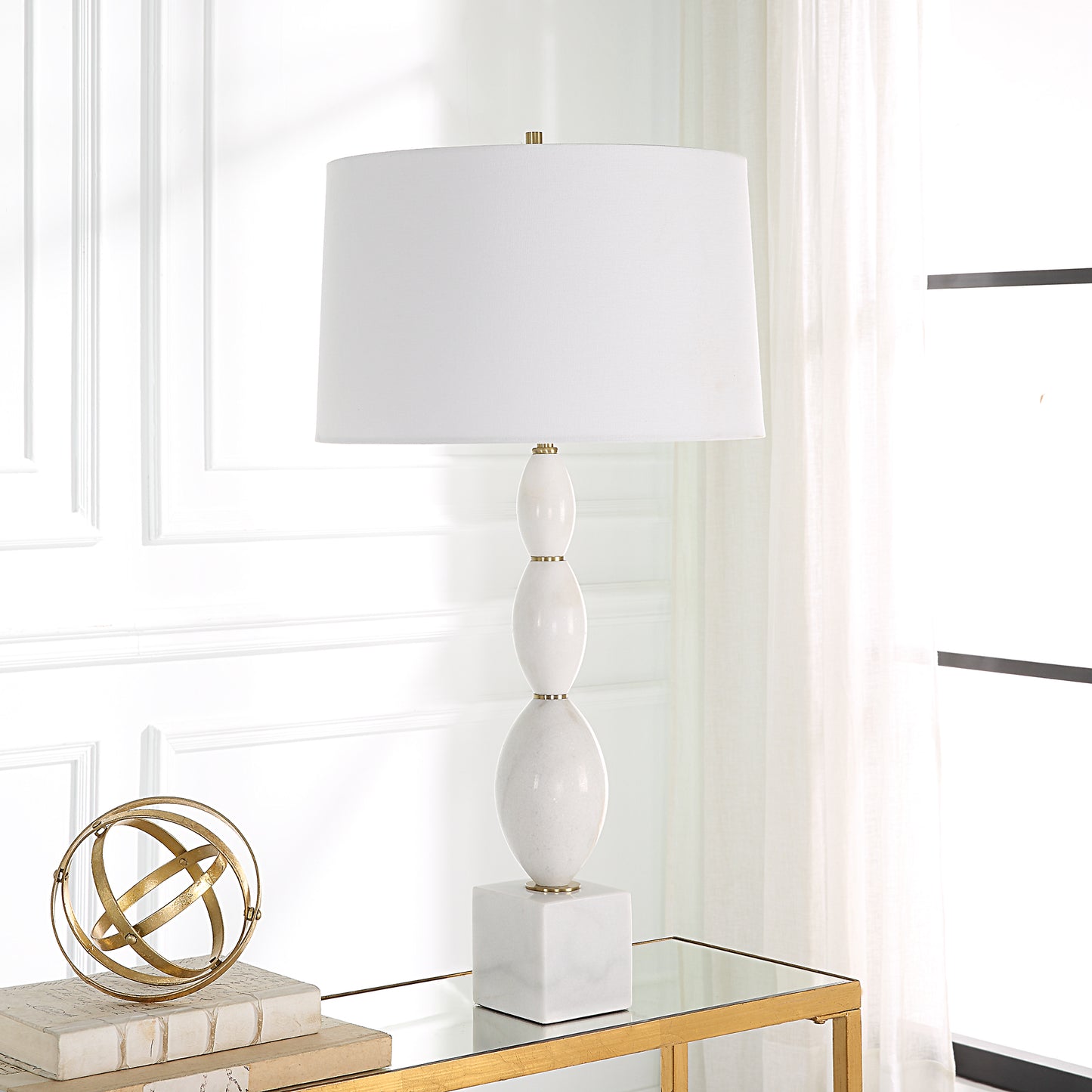Uttermost Regalia White Marble Table Lamp | Table Lamps | Modishstore - 4