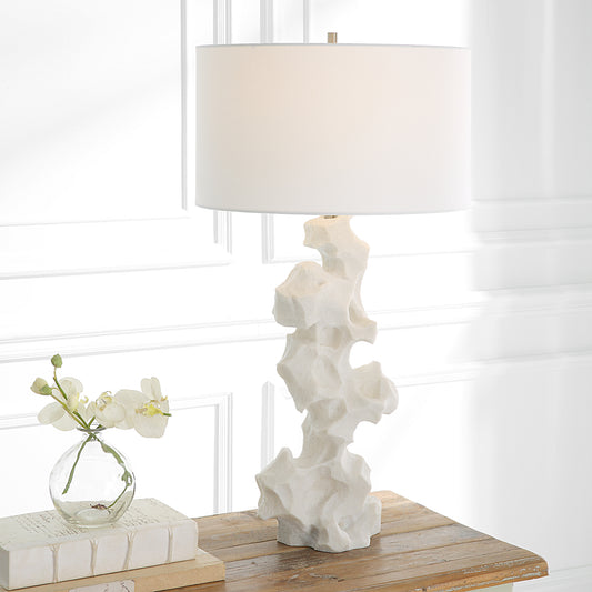 Uttermost Remnant White Marble Table Lamp | Table Lamps | Modishstore