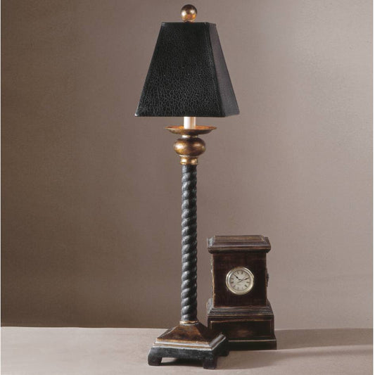Uttermost Bellcord Black Buffet Lamp | Modishstore | Table Lamps