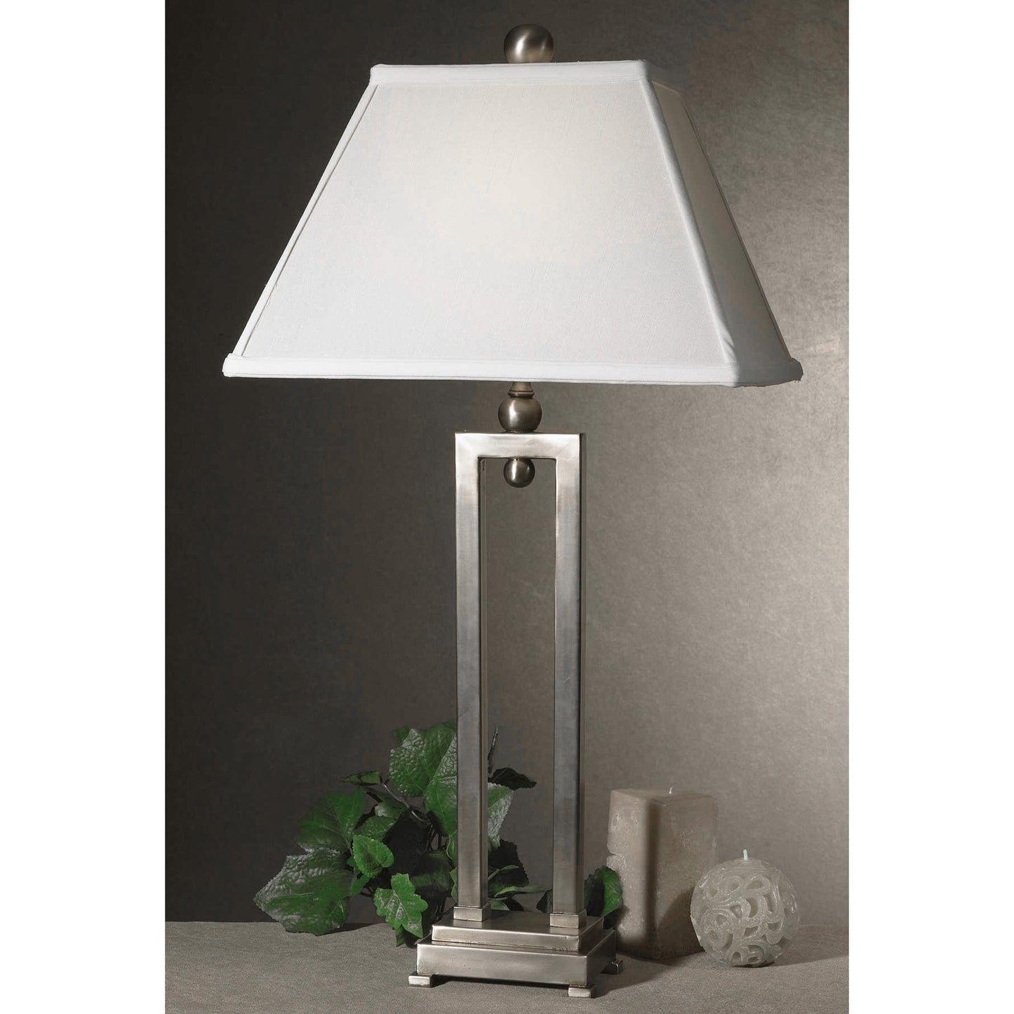 Uttermost Conrad Silver Table Lamp | Modishstore | Table Lamps