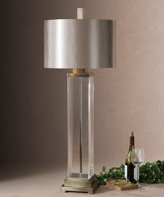 Uttermost Drustan Clear Glass Table Lamp | Modishstore | Table Lamps
