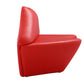 Manhattan Comfort Kiss 61.8 in. Red Faux Leather 2-Seater Loveseat | Loveseats | Modishstore-3